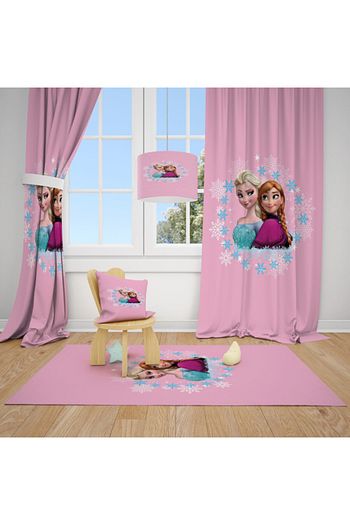Cici Hali Karlar Ulkesi Cizgi Dizi Elsa Anna Cocuk Bebek Odasi Perdesi Fon Perde Trendyol