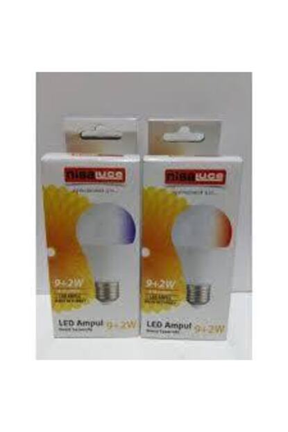 Nisa Led Ampul 9 Watt Normal Ve 2 Watt Gece Lambasi Let Ampul Bir Arada Trendyol