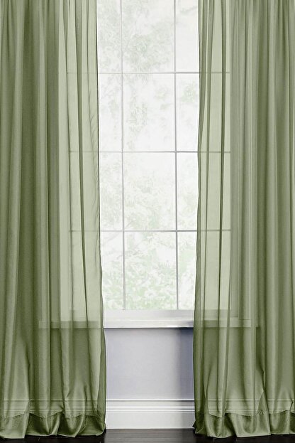 Premier Home Duz Tul Perde Acik Yesil 300x260 Trendyol