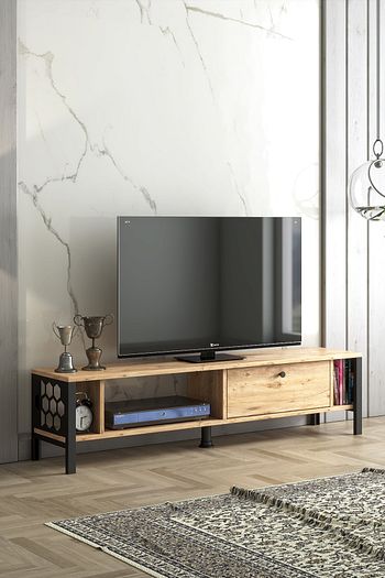 wood n love defne 140 cm tv unitesi atlantik cam siyah fiyati yorumlari trendyol