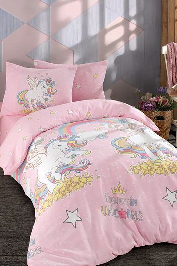 ladymoda unicorn pembe carsafi lastikli tek kisilik pike takimi fiyati yorumlari trendyol