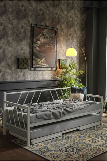 unimet glory yavrulu daybed tek cift kisilik metal karyola beyaz fiyati yorumlari trendyol