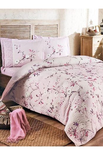 ozdilek kapitoneli dort mevsim nevresim takimi cift kisilik ivy rose pembe fiyati yorumlari trendyol