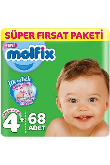 molfix bebek bezi 4 beden super firsat paketi 9 16 kg 68 adet fiyati yorumlari trendyol