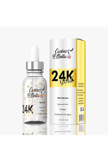 Carino E Bella 24k Gold Serum Plus Altin Parcacikli Collagen Effect Yuz Bakim Serumu 30ml Trendyol