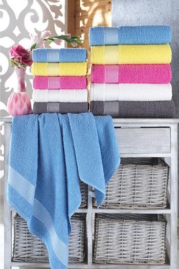 Zeynep Tekstil Beyaz Stripe Pamuklu 10 Lu Banyo Havlu Seti 70x140 50x90 Cm Trendyol