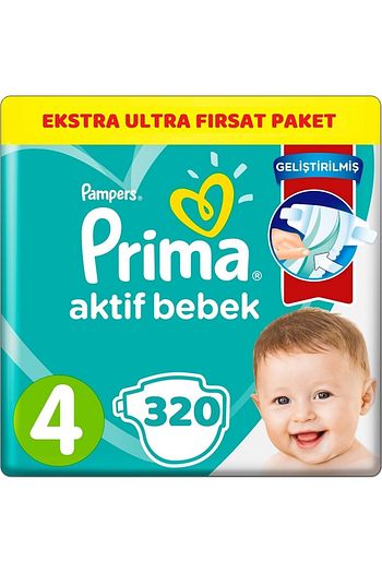 Prima Bebek Bezi Beden 4 9 14kg Maxi 320 Adet Ekstra Ultra Firsat Pk Trendyol