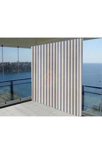 laris evaskim 200x250 cm balkon perdesi balkon brandasi gri krem fiyati yorumlari trendyol