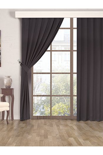 Belnido Koyu Gri Blackout Karartma Guneslik Hazir Star Fon Perde 90 X 250 Fiyati Yorumlari Trendyol