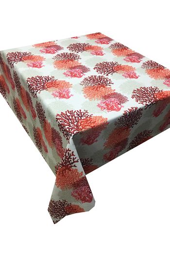 Saythink Kirmizi Mercan Desenli Dertsiz Masa Ortusu 150 X 300 Trendyol