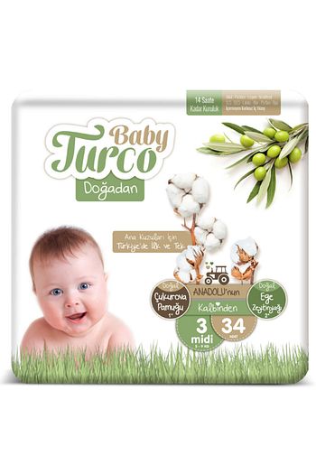 Baby Turco Dogadan 3 Numara Midi 34 Adet Trendyol