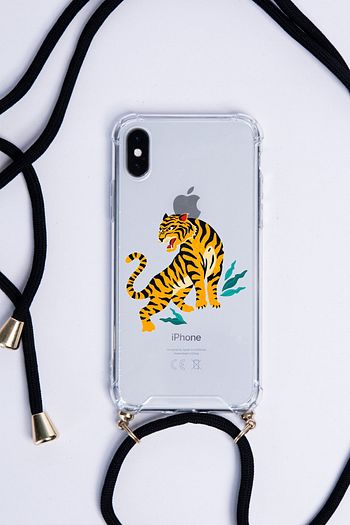 huawei y7 2018 kaplan siyah askili telefon kilifi