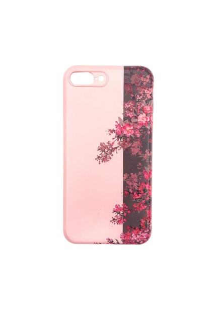 Zumrah Apple Iphone 8 Plus Iphone 7 Plus Seker Renkli Silikon Kilif Kapak Koruma Pembe Gri Cicekler M3 Trendyol
