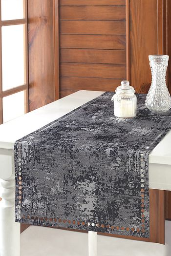 Ozenev Gri Runner Amerikan Servis Masa Ortusu 40x140 Cm Riyad 06 Trendyol