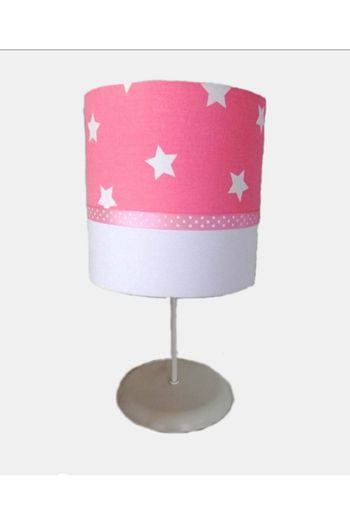 Atolye Lamp Design Pembe Beyaz Yildizli Cocuk Odasi Abajur Masa Lambasi Trendyol