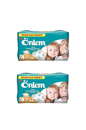 onlem avantaj paket bebek bezi 4 beden maxi plus 9 16 kg 34x2 68 adet fiyati yorumlari trendyol