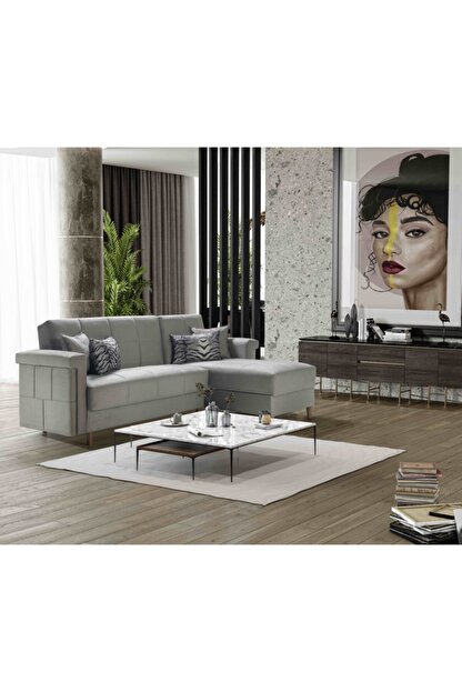 ruum store by dogtas tria l koltuk sandikli mekanizmali yatakli gri kose koltuk takimi fiyati yorumlari trendyol