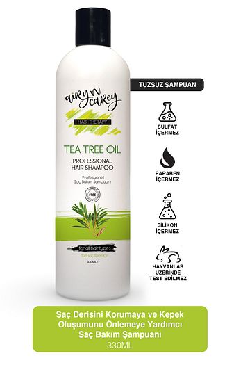 airy n carey sulfatsiz silikonsuz parabensiz tea tree oil kepek karsiti sac bakim sampuani 330ml 8682983700515 fiyati yorumlari trendyol