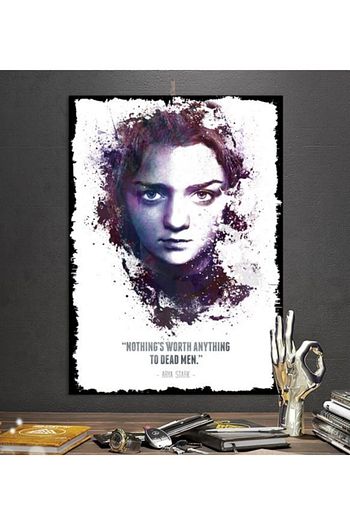 Tontilika Game Of Thrones Arya Star Unlu Tasarim 50x70cm Hediyelik Dekoratif 8mm Ahsap Tablo Trendyol