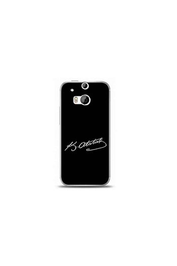 htc m8 mustafa kemal ataturk imzali tasarimli telefon kilifi
