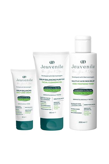 Jeuvenile Karma Ve Yagli Ciltler Icin Gozenek Sikilastirici Siyah Nokta Giderici Bakim Seti 150ml 200ml 50ml Trendyol