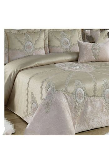 Golden Home Ipek Saten Yatak Ortusu Takimi Cappuccino Trendyol