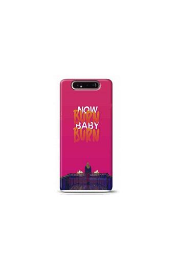 kilif madeni samsung a80 black pink