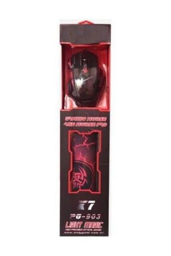 Rich Mark Products Gaming Mouse X7 Isikli Oyuncu Mouse Mousepad Kirmizi Siyah Trendyol