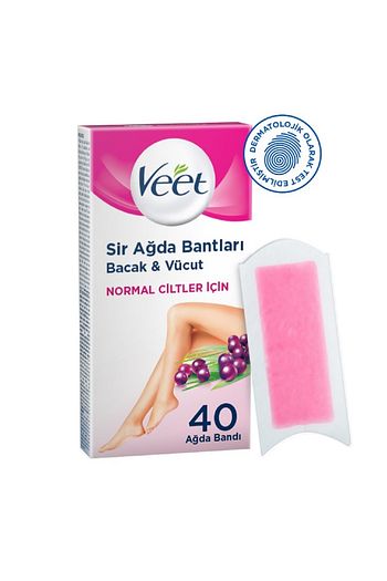Veet Normal Ciltler Icin Bacak Ve Vucut Bolgesine Ozel 40 Li Agda Bandi Trendyol