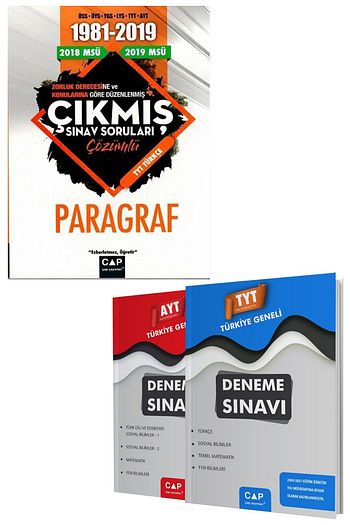 Cap Yayinlari Tyt Ayt Paragraf Cikmis Sinav Sorulari Guncel Trendyol