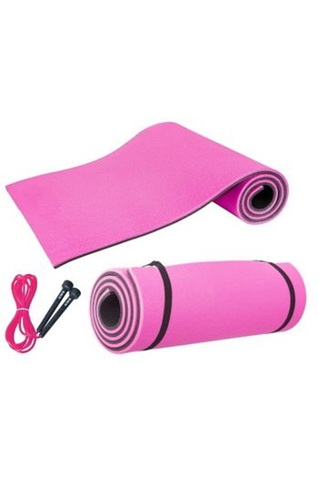 Tosima Pembe Pilates Minderi 15 Mm Cift Renk Pvc Atlama Ipi Yoga Mati Trendyol