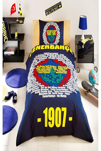 Tac Fenerbahce Marsli Logo Tek Kisilik Nevresim Takimi Fiyati Yorumlari Trendyol