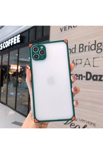 Mobildizayn Iphone 7 Koyu Yesil Kamera Lens Korumali Seffaf Kenari Renkli Kilif Trendyol