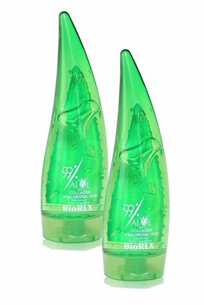 Biorlx 99 Aloe Vera Jeli Collagen Hyaluronic Acid 250 Ml 2 Adet Trendyol