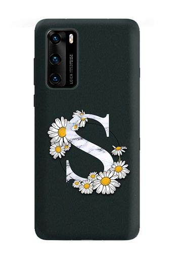 papatya harf tasarimli rubber telefon kilifi huawei p40 pro s harfi