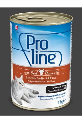 Pro Line Proline Dana Etli Yetiskin Kedi Konservesi 415 Gr X 20adet Trendyol
