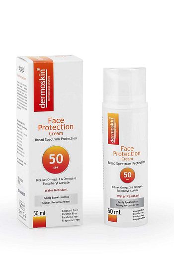 dermoskin face protection spf 50 gunes koruyucu krem 50ml fiyati yorumlari trendyol