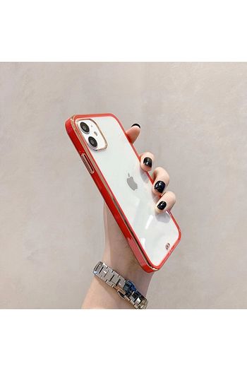 Mooodcase Iphone 11 Premium Electrolize Silikonlu Kirmizi Telefon Kilifi Trendyol