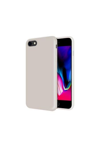 apple iphone 7 ici kadife ozel dokulu tam koruma lansman kilif bej
