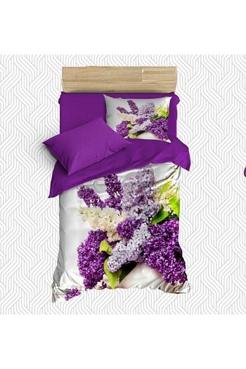 Yazmira Home Mor Kir Cicekleri Tek Kisilik Nevresim Takimi Trendyol