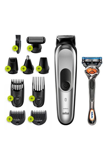 Braun Mgk 7220 Erkek Bakim Kiti Sac Sakal Kesme Islak Kuru Kullanim 10 U Bir Arada Gilette Trendyol