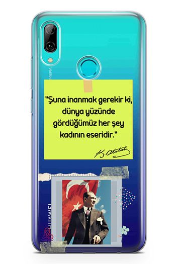 lopard huawei p smart 2019 kilif ataturk caps kadin arka kapak koruma desenli full koruyucu trendyol