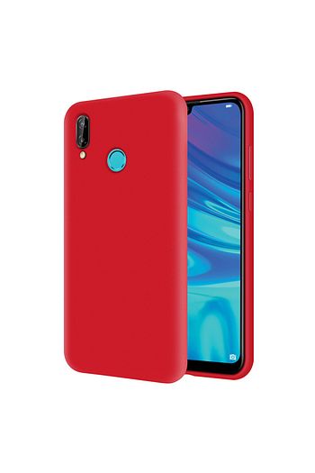 huawei p smart 2019 ici kadife soft logosuz lansman silikon kilif kirmizi