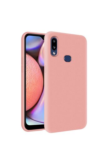 samsung galaxy a10s ici kadife soft logosuz lansman silikon kilif pembe