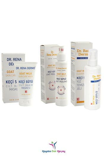 Dr Rena Dermo Keci Sutu Maske 150ml Keci Sutu Likit Peeling 125ml Keci Sutlu Yuz Temizleme Jeli 250 Ml Trendyol