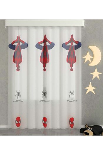 Zuper Tul Perde Spiderman Beyaz Cocuk Odasi Tul Perde Modelleri Trendyol