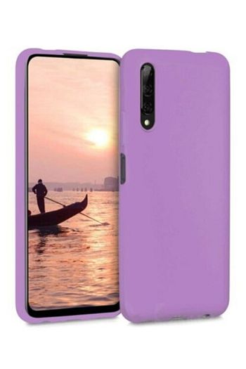 huawei p smart pro silikon kilif lila