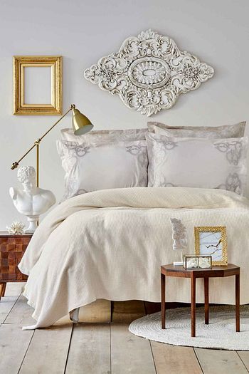 karaca home venice gold pamuk cift kisilik nish set fiyati yorumlari trendyol