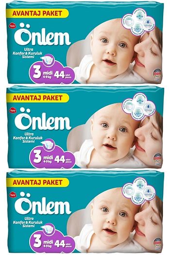 Onlem Bebek Bezi Avantaj Pk Beden 3 4 9kg Mini 132 Adet Trendyol