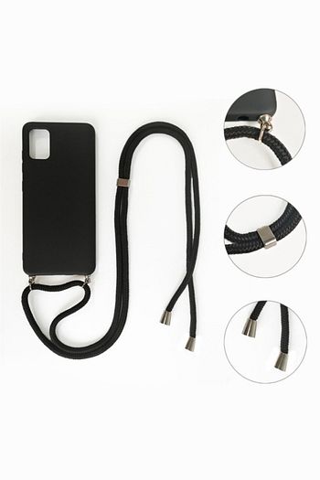 huawei y7 2019 ici kadife boyun askili liquid silikon kilif siyah